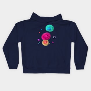 Hairy Monsters Kids Hoodie